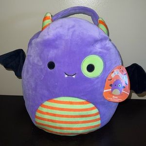 NWT Squishmallow Blaze Halloween Candy Bucket 12”